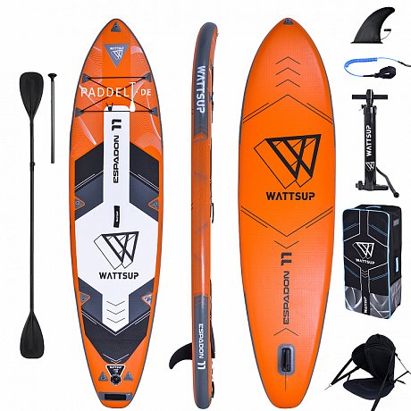 SUP WATTSUP ESPADON 11'0 SET - aufblasbares Stand Up Paddle Board