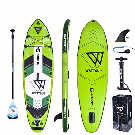 SUP WATTSUP GUPPY 9 mit Paddel - aufblasbares Stand Up Paddle Board