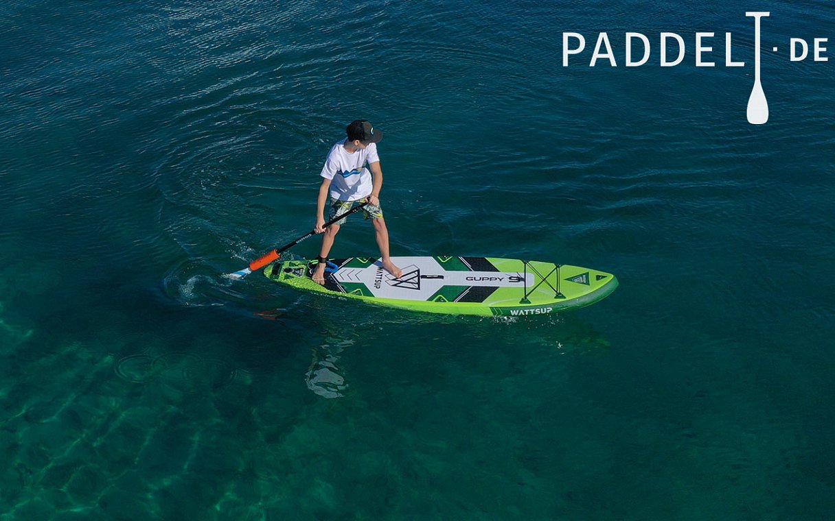 SUP WATTSUP GUPPY 9 mit Paddel - aufblasbares Stand Up Paddle Board