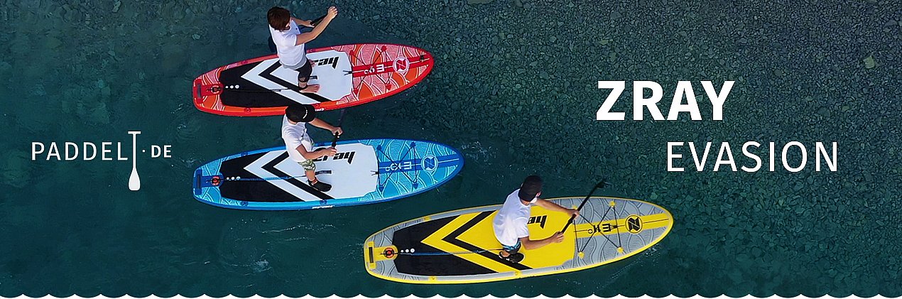 SUP ZRAY E10 mit Paddel - aufblasbares Stand Up Paddle Board