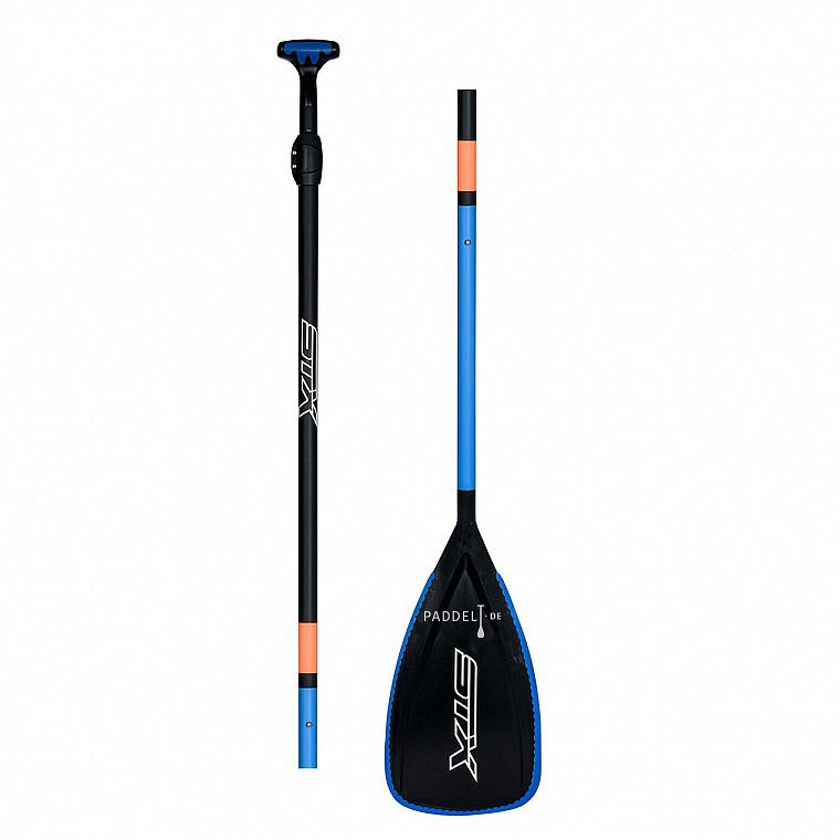 Paddel STX GLASS BLUE/ORANGE 3-teiliges verstellbares SUP Paddel Fiberglas