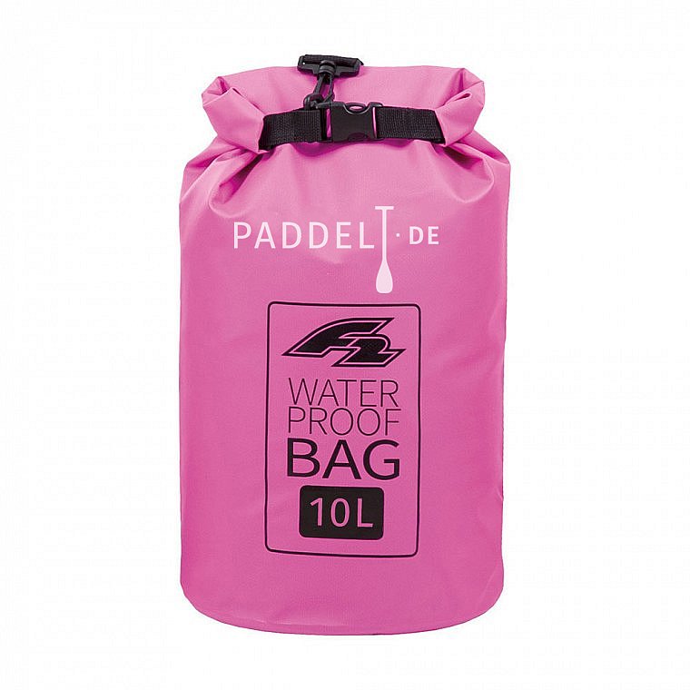 F2 Dry Bag Lagoon 10l rosa - wasserdichte Tasche Packsack für SUP