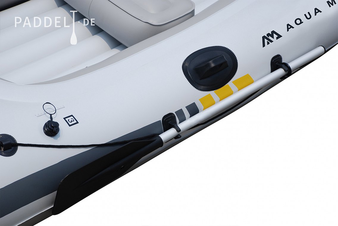 Aufblasbares Boot AQUA MARINA Motion grey + MOTOR AQUA MARINA T-18