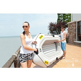 Aufblasbares Boot AQUA MARINA Motion grey + MOTOR AQUA MARINA T-18