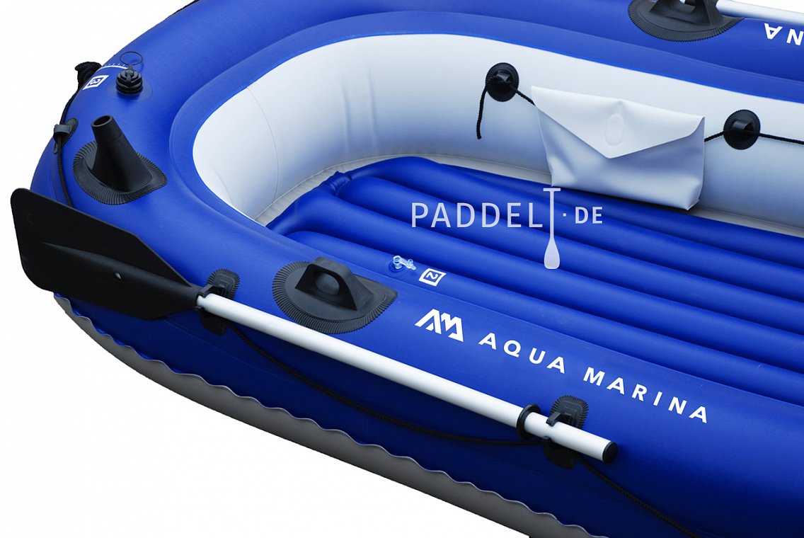 AQUA MARINA Wildriver blue, aufblasbares Boot + MOTOR AQUA MARINA T-18