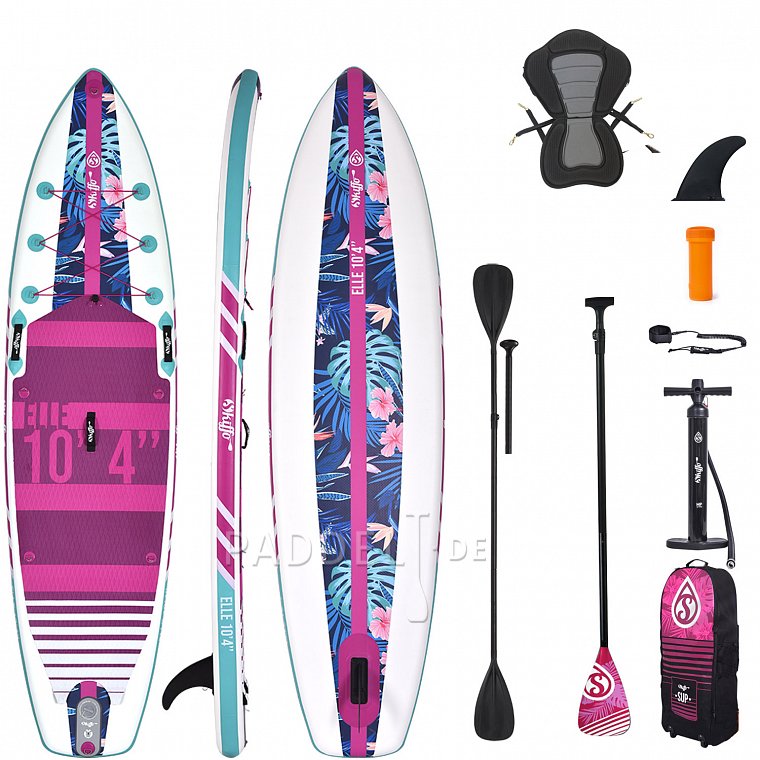 SUP SKIFFO ELLE 10'4  - aufblasbares Stand Up Paddle Board, Frauen-SUP