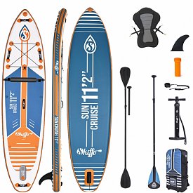 SUP SKIFFO SUN CRUISE 11'2 - aufblasbares Stand Up Paddle Board