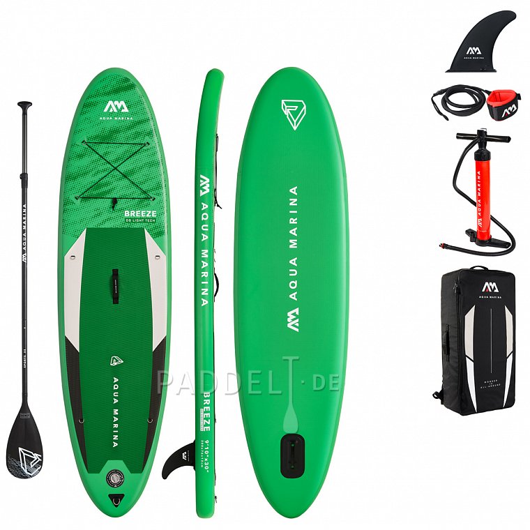 SUP AQUA MARINA BREEZE 9'10 SET 2021 - aufblasbares Stand Up Paddle Board