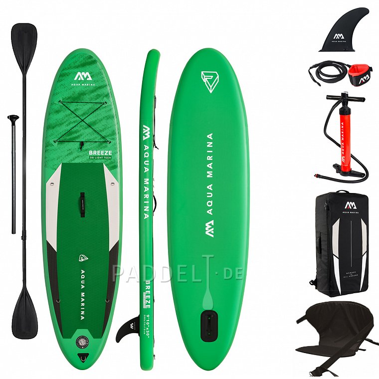 SUP AQUA MARINA BREEZE 9'10 SET 2021 - aufblasbares Stand Up Paddle Board