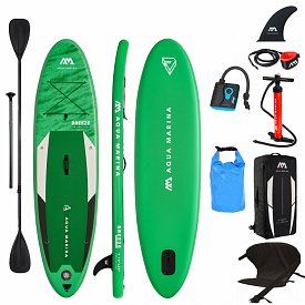 SUP AQUA MARINA BREEZE 9'10 SET - aufblasbares Stand Up Paddle Board