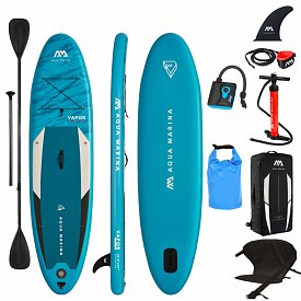 SUP AQUA MARINA VAPOR 10'4 SET - aufblasbares Stand Up Paddle Board