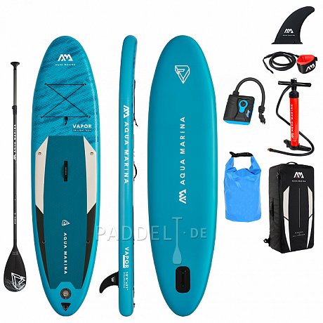 SUP AQUA MARINA VAPOR 10'4 SET - aufblasbares Stand Up Paddle Board