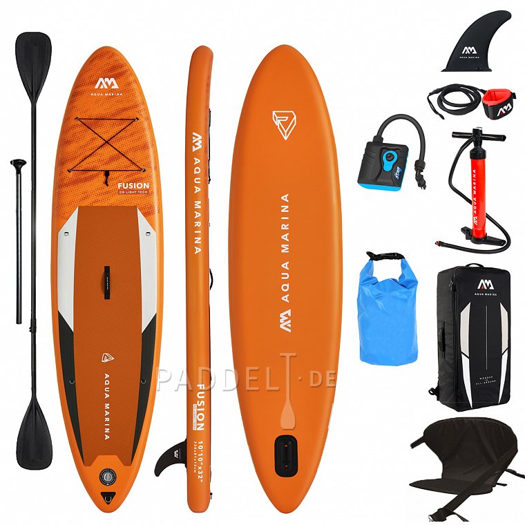 SUP AQUA MARINA FUSION 10'10 SET 2021 - aufblasbares Stand Up Paddle Board