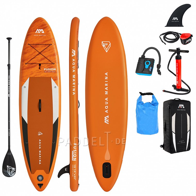 SUP AQUA MARINA FUSION 10'10 SET - aufblasbares Stand Up Paddle Board