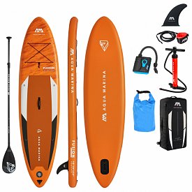 SUP AQUA MARINA FUSION 10'10 SET - aufblasbares Stand Up Paddle Board