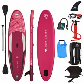 SUP AQUA MARINA CORAL 10'2 SET - aufblasbares Stand Up Paddle Board