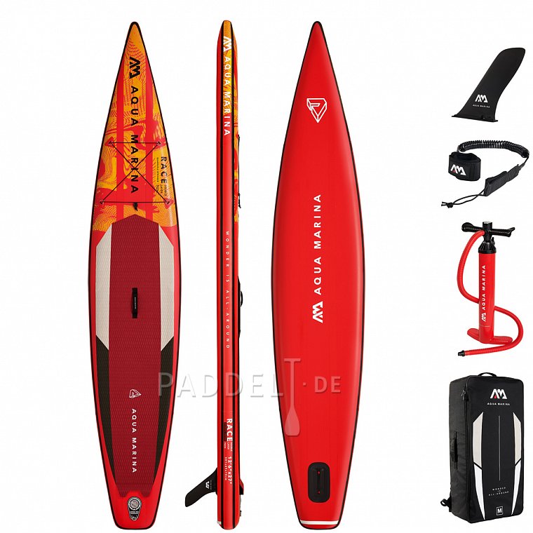 SUP AQUA MARINA RACE 12'6 Modell 2021 - aufblasbares Stand Up Paddle Boards