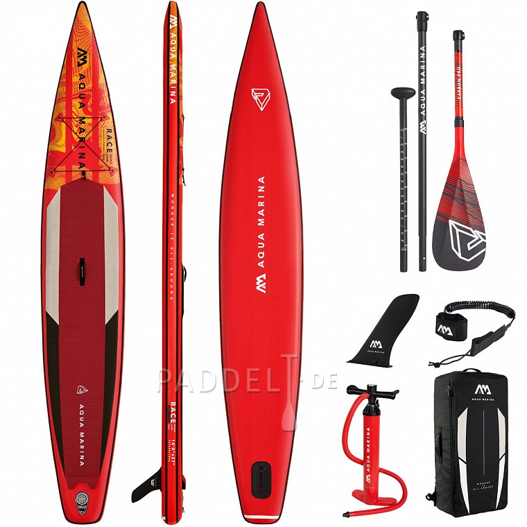 SUP AQUA MARINA RACE 12'6 Modell 2021 - aufblasbares Stand Up Paddle Boards