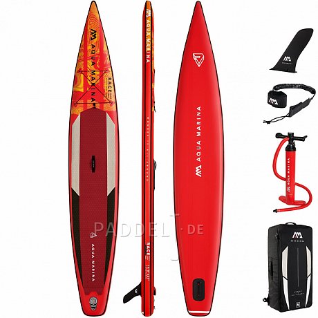 SUP AQUA MARINA RACE 14'0''x27''x6'' - aufblasbares Stand Up Paddle Board