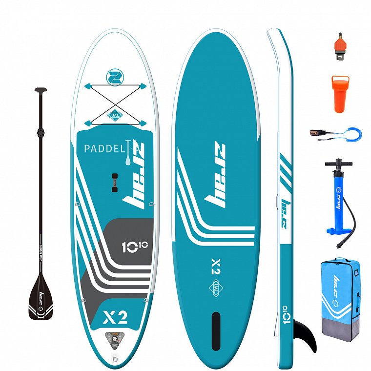 SUP ZRAY X2 X-Rider DeLuxe 10'10 mit Paddel aufblasbares Stand Up Paddle  Board