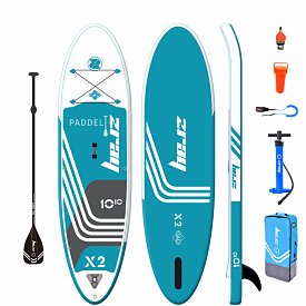 SUP ZRAY X2 X-Rider DeLuxe 10'10 mit Paddel - aufblasbares Stand Up Paddle Board