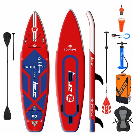 SUP ZRAY F2 FURY PRO 11'0 mit Paddel - aufblasbares Stand Up Paddle Board, Windsurfboard und Kajak