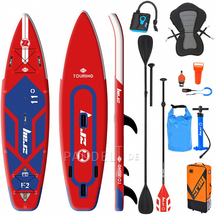 SUP ZRAY FURY PRO 11\'0 mit Paddel - aufblasbares Stand Up Paddle Board,  Windsurfboard und Kajak Variante: Super-Set