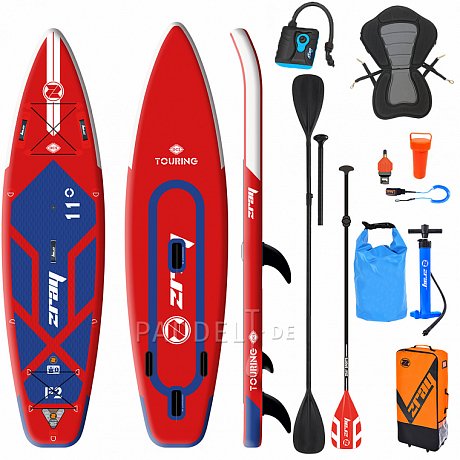 SUP ZRAY FURY PRO 11'0 mit Paddel - aufblasbares Stand Up Paddle Board, Windsurfboard und Kajak