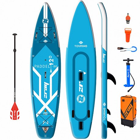 SUP ZRAY F4 FURY EPIC 12'0 mit Paddel - aufblasbares Stand Up Paddle Board, Windsurfboard und Kajak