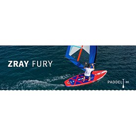 SUP ZRAY F4 FURY EPIC 12'0 mit Paddel - aufblasbares Stand Up Paddle Board, Windsurfboard und Kajak
