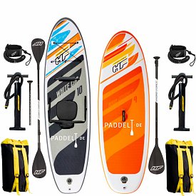 HYDRO FORCE WHITE CAP COMBO, AQUA JOURNEY 9'0 - Familien-Set (1+1) aufblasbare Stand Up Paddle Boards