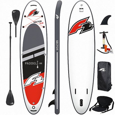 12\'2 - Up SUP COMBO SECTOR F2 Stand Board XL aufblasbares Paddle