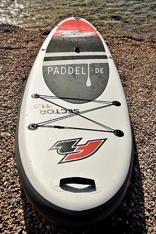 Paddle aufblasbares SUP XL 12\'2 F2 Board Up SECTOR - Stand COMBO