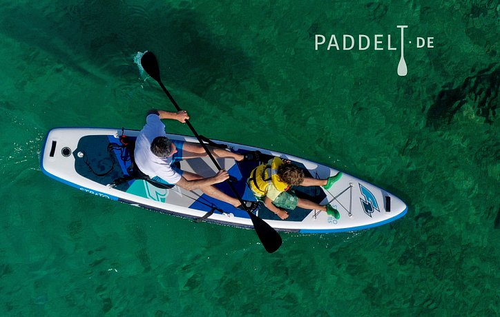 SUP F2 STRATO 11'5 COMBO BLUE mit Paddel - aufblasbares Stand Up Paddle Board