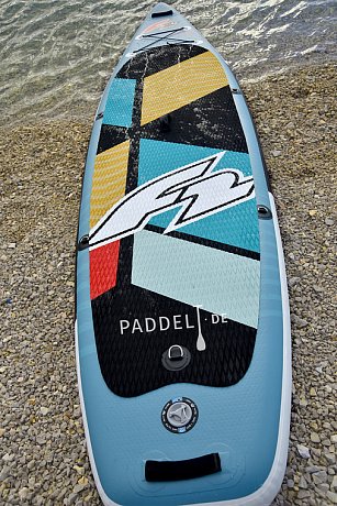 SUP F2 IMPACT 11'8 TURQUISE mit Paddel - aufblasbares Stand Up Paddle Board