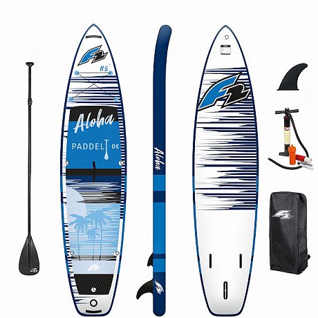 SUP F2 ALOHA 11'4 BLUE mit Paddel - aufblasbares Stand Up Paddle Board