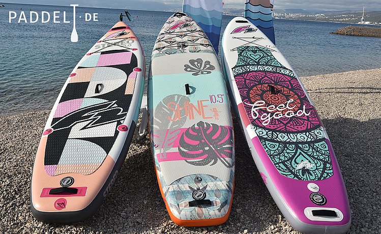 SUP F2 FEELGOOD 10'2 PINK mit Paddel - aufblasbares Stand Up Paddle Board