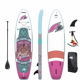 SUP F2 FEELGOOD 10'2 PINK mit Paddel - aufblasbares Stand Up Paddle Board