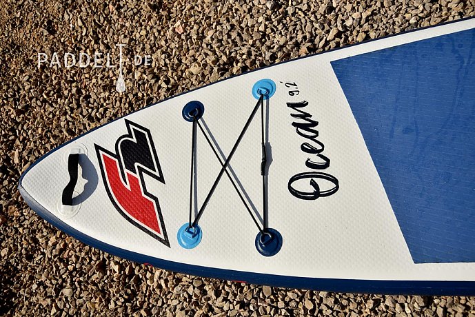 SUP F2 OCEAN BOY 9'2 BLUE mit Paddel - aufblasbares Stand Up Paddle Board