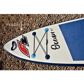 SUP F2 OCEAN BOY 9'2 BLUE mit Paddel - aufblasbares Stand Up Paddle Board