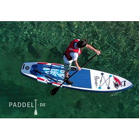 SUP F2 OCEAN BOY 9'2 BLUE mit Paddel - aufblasbares Stand Up Paddle Board