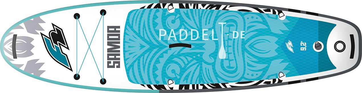 Paddleboard F2 SAMOA KID 9'2 BLUE s pádlem - nafukovací paddleboard