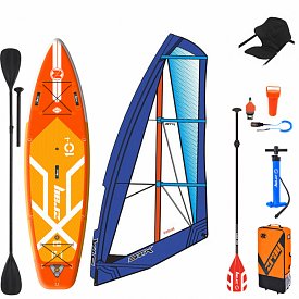 ZRAY F1 FURY 10'4 WindSUP incl. Segel - aufblasbares Stand Up Paddle Board, Windsurfboard und Kajak