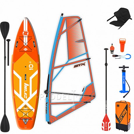 ZRAY F1 FURY 10'4 WindSUP incl. Segel - aufblasbares Stand Up Paddle Board, Windsurfboard und Kajak