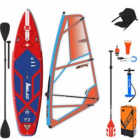 ZRAY FURY PRO 11'0 WindSUP incl. Segel - aufblasbares Stand Up Paddle Board, Windsurfboard und Kajak