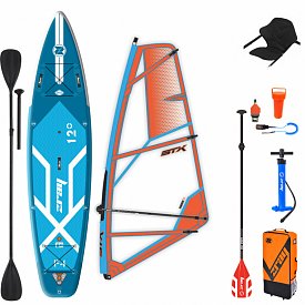 ZRAY F4 FURY EPIC 12'0 WindSUP incl. Segel - aufblasbares Stand Up Paddle Board, Windsurfboard und Kajak