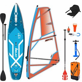 ZRAY F4 FURY EPIC 12'0 WindSUP incl. Segel - aufblasbares Stand Up Paddle Board, Windsurfboard und Kajak