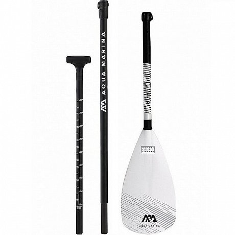 Paddel AQUA MARINA SOLID Fiberglass 3D, 3-teiliges verstellbares SUP Paddel