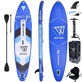 SUP WATTSUP MARLIN 12'0 SET - aufblasbares Stand Up Paddle Board