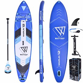 SUP WATTSUP MARLIN 12'0 SET - aufblasbares Stand Up Paddle Board